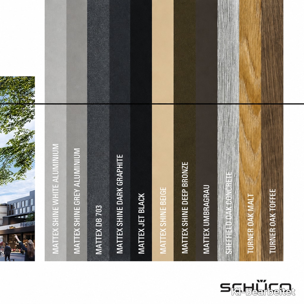 Schüco-Trendfolien: RAL-zertifizierte Oberflächen für Fenster