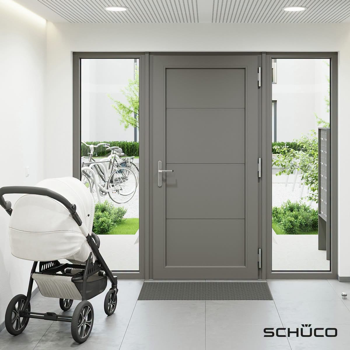 Barrierefreie Türschwelle: schwellenlos wohnen mit Schüco