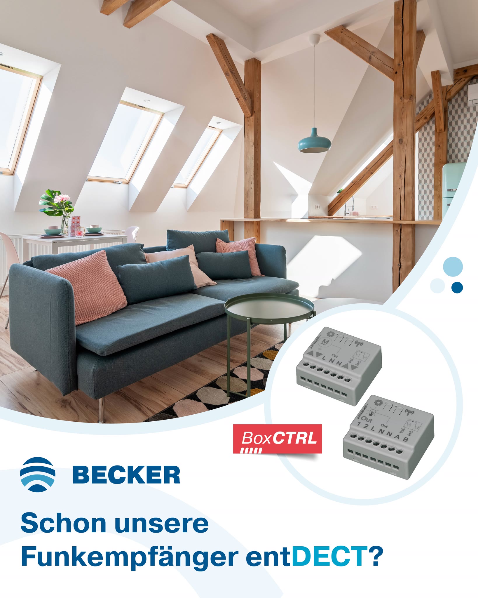 Rollläden smart nachrüsten: DECT-Funkempfänger im Bestand