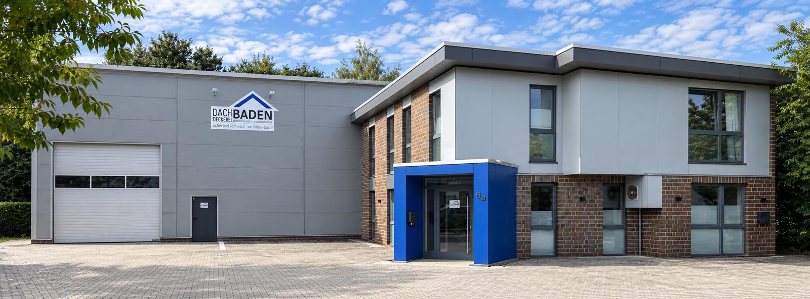 Unser neuer Firmensitz mit Bürogebäude und Halle Im Kleigrund 6a in Oldenburg.